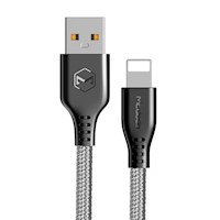 Mcdodo - Cable USB a Lightning para iPhone serie Warrior Gris 1.2m CA-5151